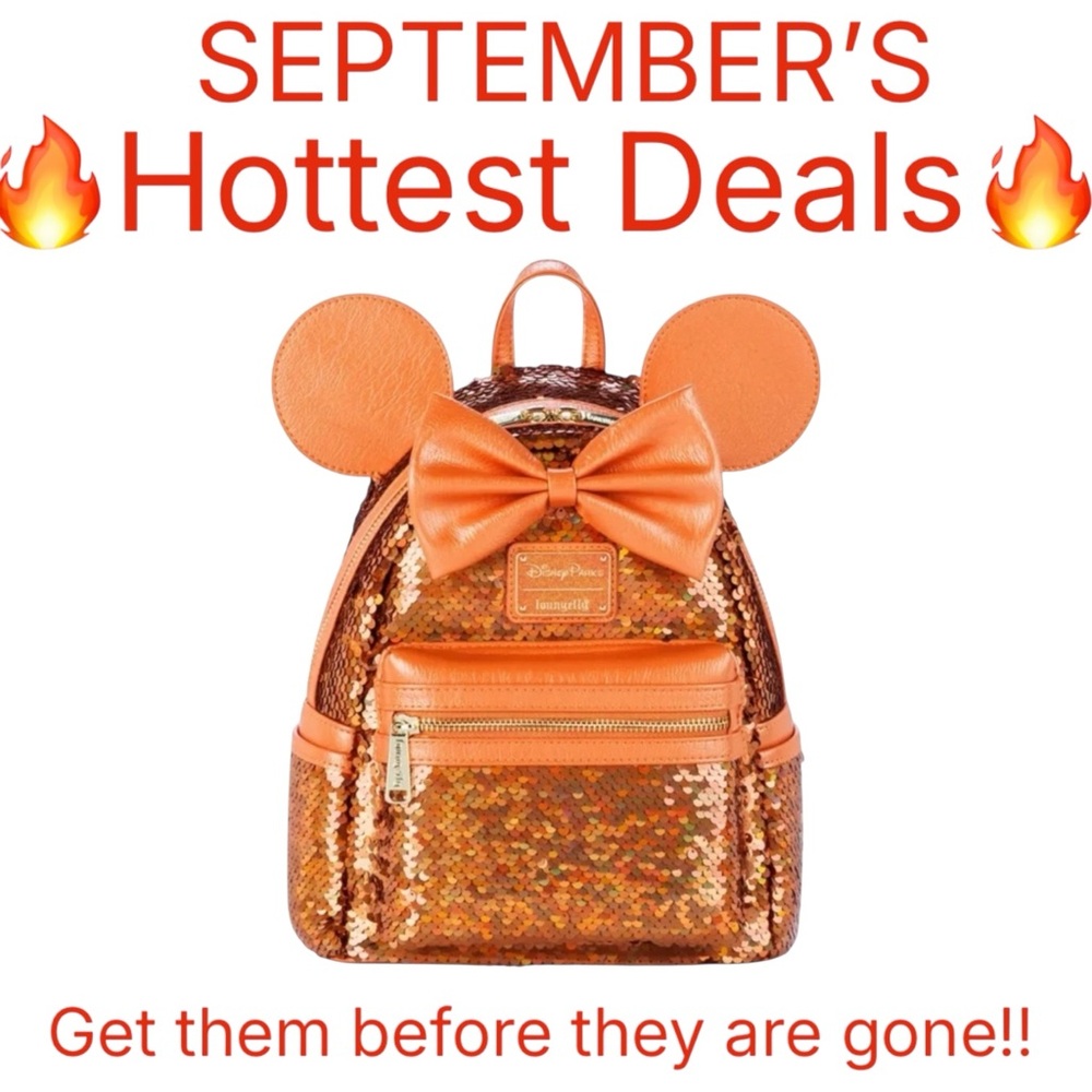 ❤️💗❤️ Loungefly Color of the Year Mini Backpack Color Story Apricot Crush